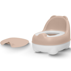 Nocnik z oparciem Bear Potty różowy / BoJungle