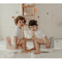 Nocnik z oparciem Bear Potty beżowy / BoJungle