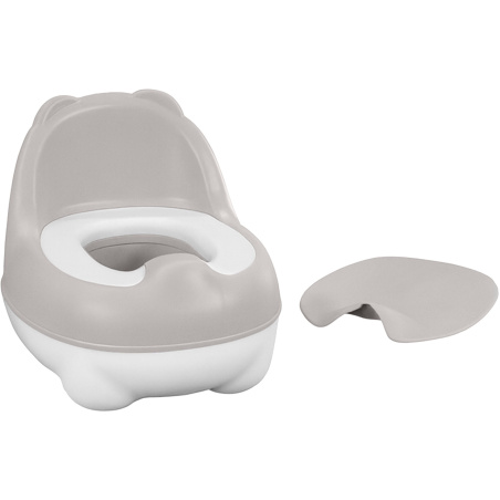 Nocnik z oparciem Bear Potty beżowy / BoJungle