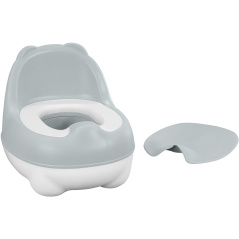 Nocnik z oparciem Bear Potty szary / BoJungle