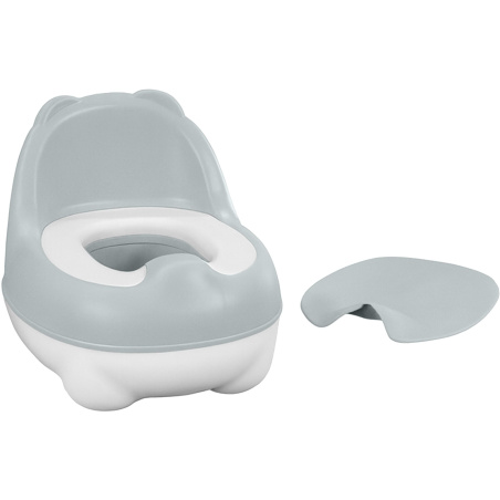 Nocnik z oparciem Bear Potty szary / BoJungle