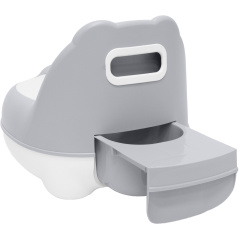 Nocnik z oparciem Bear Potty szary / BoJungle