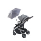 Uniwersalny parasol do wózka TB UV50 Truffle brown / Titanium Baby