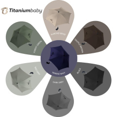 Uniwersalny parasol do wózka TB UV50 Dark grey / Titanium Baby
