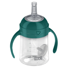 Kubek niekapek ze słomką 150 ml Zielony / Lovi