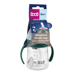 Kubek niekapek ze słomką 150 ml Zielony / Lovi