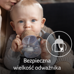 Kubek niekapek ze słomką 150 ml Zielony / Lovi