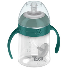 Kubek niekapek ze słomką 150 ml Zielony / Lovi