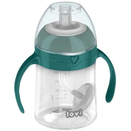 Kubek niekapek ze słomką 150 ml Zielony / Lovi