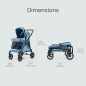 Spacerówka Chariot do 60 kg Denim blue / Familidoo