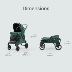 Spacerówka Chariot do 60 kg Emerald green / Familidoo
