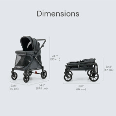 Spacerówka Chariot do 60 kg Charcoal grey / Familidoo