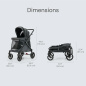 Spacerówka Chariot do 60 kg Charcoal grey / Familidoo Spacerówka Chariot do 60 kg Charcoal grey / Familidoo
