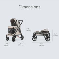 Spacerówka Chariot do 60 kg Ash rose / Familidoo
