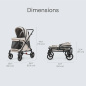 Spacerówka Chariot do 60 kg Ash rose / Familidoo Spacerówka Chariot do 60 kg Ash rose / Familidoo