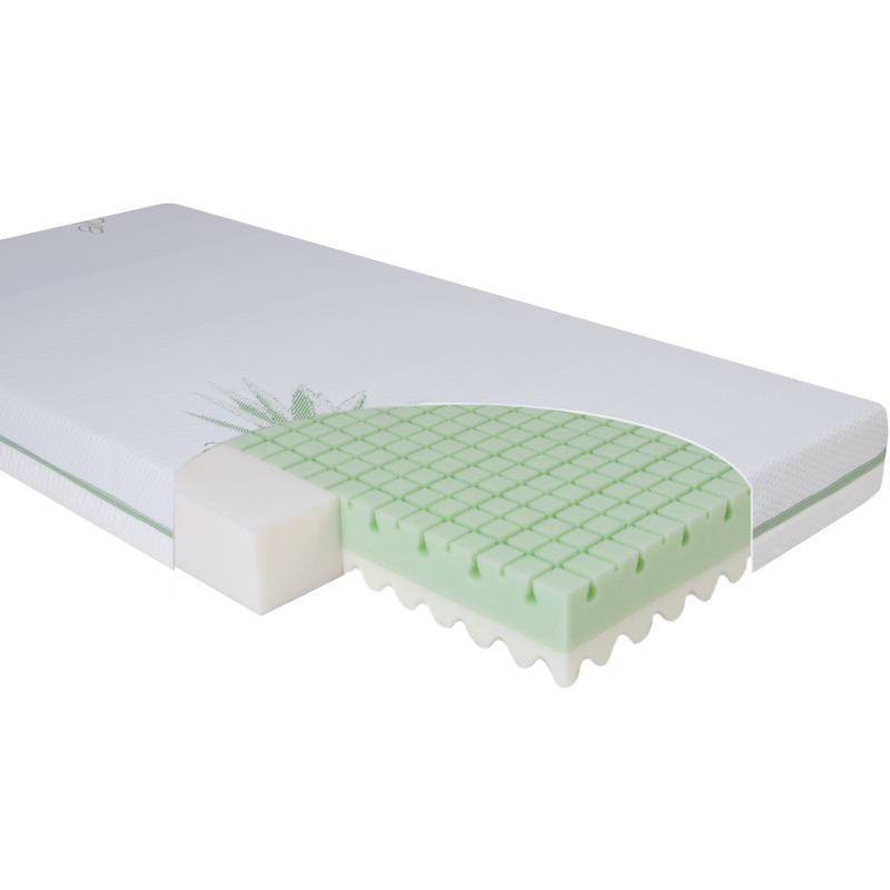 Materac dziecięcy Eco Green piankowy 120x60x10 cm / Baby Matex