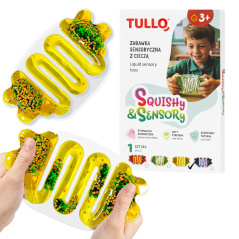 Gniotek sensoryczny z cieczą Squishy żółty / Tullo