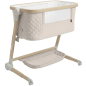 Łóżeczko dostawne z kołyską Salsa Cremio beige / Carrello