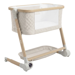 Łóżeczko dostawne z kołyską Salsa Cremio beige / Carrello