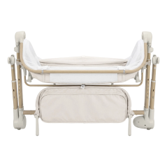 Łóżeczko dostawne z kołyską Salsa Cremio beige / Carrello
