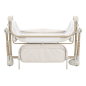 Łóżeczko dostawne z kołyską Salsa Cremio beige / Carrello