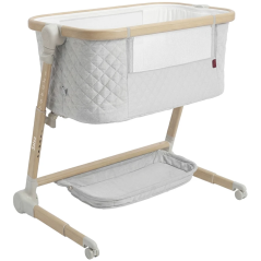 Łóżeczko dostawne z kołyską Salsa Velora grey / Carrello