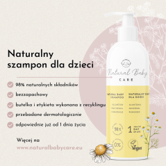Naturalny szampon do włosów dla dzieci 200 ml / Natural Baby Care