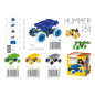 Klocki konstrukcyjne Hummer Blue 25 el. / Korbo