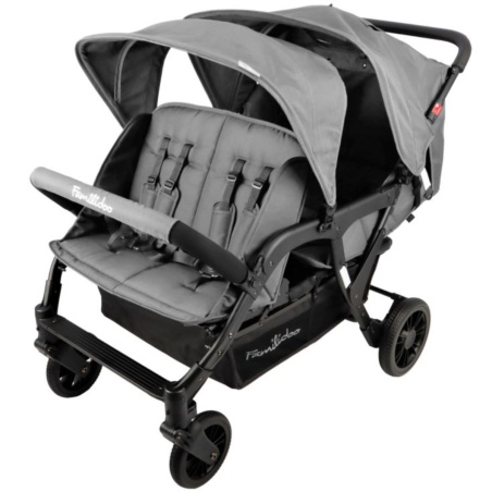 Wózek spacerowy do żłobka Lidoo Lite Grey 4-osobowy / Familidoo