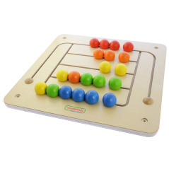 Zestaw 5 tablic manipulacyjno-naukowych + system montażu Pociąg / Masterkidz