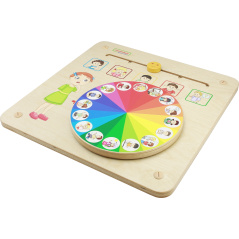 Zestaw 5 tablic manipulacyjno-naukowych + system montażu Pociąg / Masterkidz