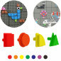 Kołeczki w kształcie figur geometrycznych do tablic STEM 64 szt. / Masterkidz Kołeczki w kształcie figur geometrycznych do tablic STEM 64 szt. / Masterkidz