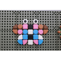 Kołeczki w kształcie figur geometrycznych do tablic STEM 64 szt. / Masterkidz