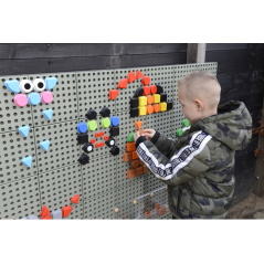 Kołeczki w kształcie figur geometrycznych do tablic STEM 64 szt. / Masterkidz