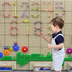 Kołeczki i sznurki do tablicy STEM 260 el. / Masterkidz