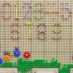 Kołeczki i sznurki do tablicy STEM 260 el. / Masterkidz