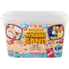 Piasek kinetyczny naturalny Box 5 kg / Tuban