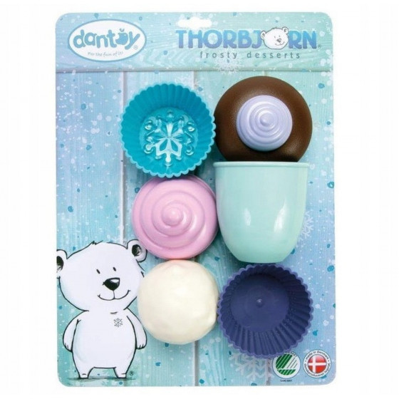 Zestaw deserowy babeczki i lody Thorbjorn / Dantoy