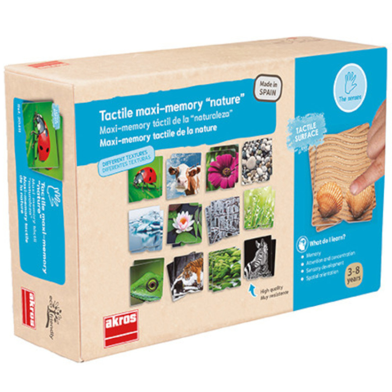 Gra memory Sensoryczne struktury natury 3D / Akros Gra memory Sensoryczne struktury natury 3D / Akros