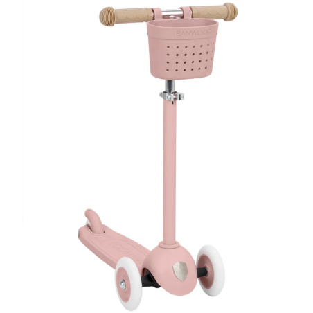 Hulajnoga z koszykiem ECO Dusty rose / Banwood