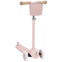 Hulajnoga z koszykiem ECO Faded pink / Banwood