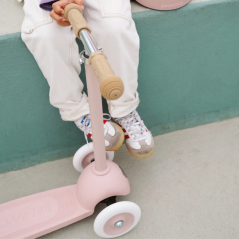 Hulajnoga z koszykiem ECO Faded pink / Banwood