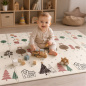 Mata piankowa dwustronna do zabawy 200x150 cm Lisek / Bocioland