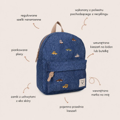 Plecak dziecięcy Cars blue jeans / Kidzroom