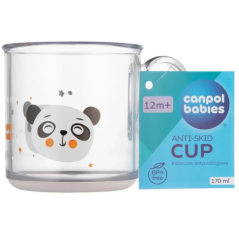 Kubek z uchem antypoślizgowy do nauki picia Panda / Canpol Babies