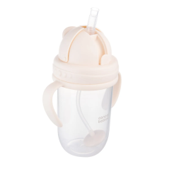 Kubek niekapek z rurką i odważnikiem 270 ml Kremowy / Canpol Babies