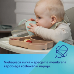 Kubek niekapek z rurką i odważnikiem 270 ml Miętowy / Canpol Babies