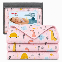 Sensoryczna kołdra obciążeniowa 3 kg Różowa / Tullo