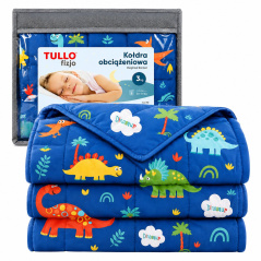 Sensoryczna kołdra obciążeniowa 4 kg Niebieska / Tullo