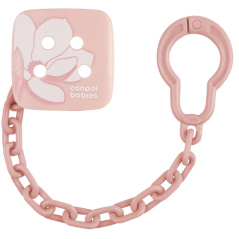 Łańcuszek do smoczka Gold różowy / Canpol Babies